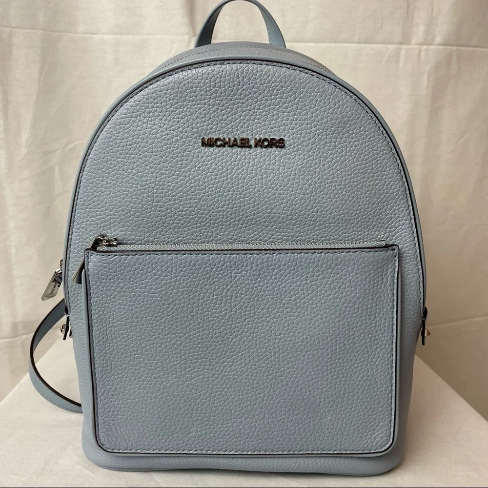 Brand New Michael Kors Adina Backpack Blue - Picture 3 of 7